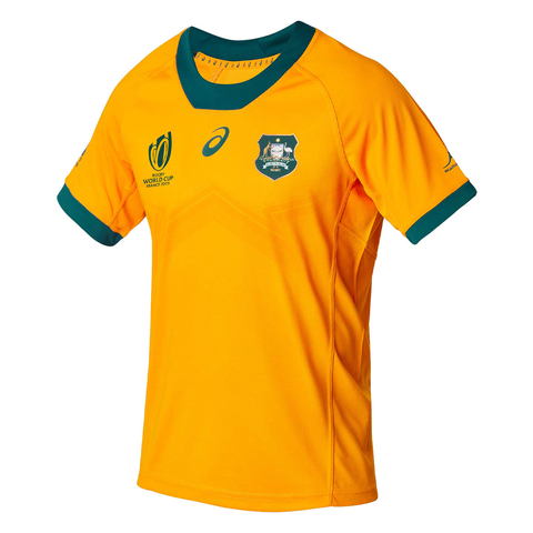 Camiseta Rugby Australia Wallabies Home Asics Mundial 2023 - Adulto