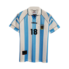 Camiseta Selección Argentina Titular Adidas 1996/97 #18 Scaloni - Adulto en internet