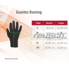 Guantes Running Reusch C/índice Touch - Negro en internet