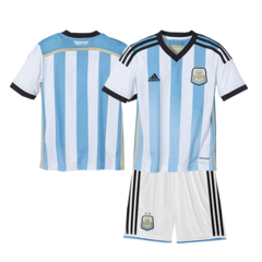 Kit Selección Argentina Titular Adidas 2014 - Infantil