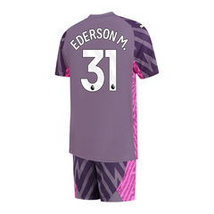 Kit Manchester City Arquero Suplente Puma 2024 #31 Ederson M. - Infantil en internet