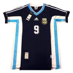 Camiseta Selección Argentina Suplente 1998 Adidas #9 Batistuta - Adulto - comprar online