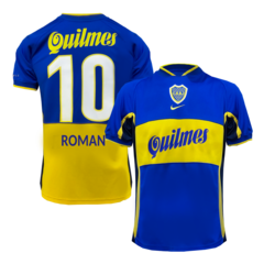 Camiseta Boca Juniors Titular Nike 2001 #10 Roman - Adulto