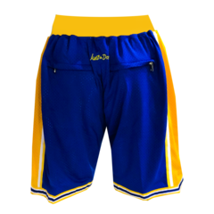 Short Básquet Golden State Warriors C/ Bolsillo Azul - Adulto - comprar online