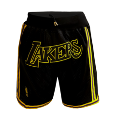 Short Básquet Vintage Angeles Lakers C/ Bolsillo - Adulto