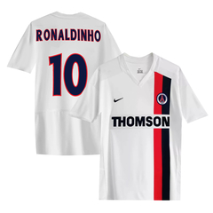 Camiseta PSG Paris Saint Germain Suplente Nike 2002/03 #10 Ronaldinho - Adulto