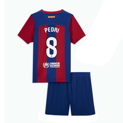 Kit Fc Barcelona Titular Nike 2023/24 #8 Pedri - Infantil en internet