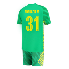 Kit Manchester City Arquero Tercera Puma 2024 #31 Ederson M. - Infantil en internet