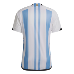 Camiseta Selección Argentina Adidas Authentic Tres Estrellas + Parche de Campeón Del mundo- Adulto - comprar online