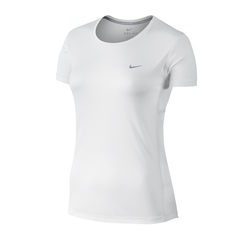 Remera Nike Miler Running Mujer Color: Blanca