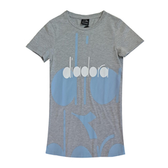 Remera Diadora Deportiva Log Tee C/ Gris - Mujer