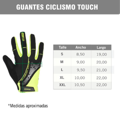 Guante Ciclismo Reusch Touch C/ Negro - tienda online