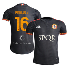 Camiseta As Roma Suplente Modelo Jugador Adidas 2024 #16 Paredes - Adulto