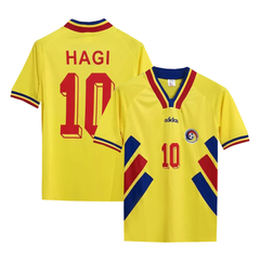 Camiseta Selección Rumania Titular Adidas 1994 #10 Hagi - Adulto