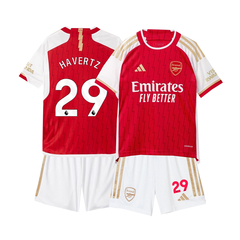 Kit Arsenal Fc Titular Adidas 2023/24 #29 Havertz- Infantil