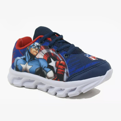 Zapatillas Marvel Capitán América Con Luz Led - Infantil