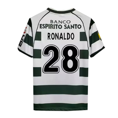 Camiseta Sporting Lisboa Titular Reebok 2001 #28 Ronaldo - Adulto en internet