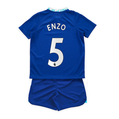 Kit Chelsea FC Titular Nike 2023 #5 Enzo - Infantil en internet