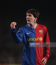 Camiseta Nike Barcelona titular final Roma 2009 manga larga 10 messi