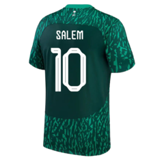 Camiseta Selección Arabia Saudita Suplente Nike Qatar 2022 #10 Salem + Match Day - Adulto en internet