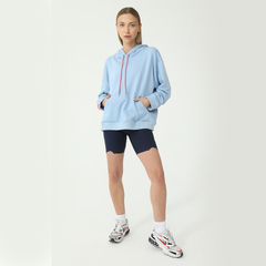 Buzo Deportivo Basset Modelo Hoodie 1a1 C/ Celeste - Mujer