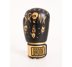 Guante Boxeo Bronx Bones Importados Negro-dorado - comprar online