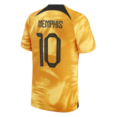 Camiseta Selección Holanda Titular Nike Qatar 2022 #10 Memphis - Adulto en internet