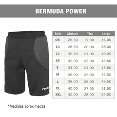 Bermuda Arquero Reusch Power C/ Negro - Adulto - By Playsport