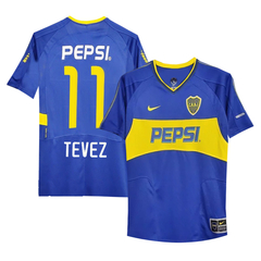 Camiseta Boca Juniors Titular Nike 2003 #11 Tevez - Adulto