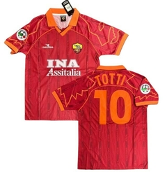 Camiseta AS Roma Titular #10 Totti 1999/00 - Diadora