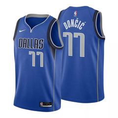 Musculosa Dallas Mavericks Blue Nike 2023 #77 Doncic - Adulto - comprar online