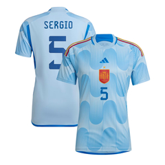 Camiseta Selección España Suplente 2023 Adidas #5 Sergio - Adulto