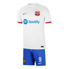 Kit Fc Barcelona Suplente Nike 2023/24 #9 Lewandowsky - Infantil - comprar online