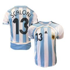 Camiseta Selección Argentina Titular Adidas 2006 #13 Scaloni - Adulto