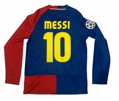 Camiseta Nike Barcelona titular final Roma 2009 manga larga #10 messi - comprar online