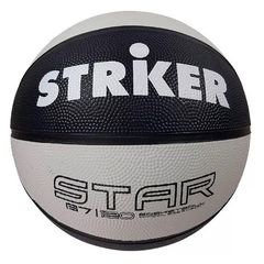 Pelota Básquet Striker Star Nº 7 Bicolor Negro/Blanco