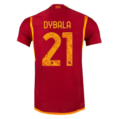 Camiseta As Roma Titular Modelo Jugador Adidas 2023/24 #21 Dybala - Adulto en internet