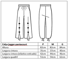 Calça versátil pantacourt / jogger bege (cáqui) - comprar online