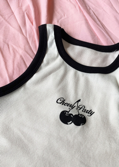 Musculosa morley capri combi estampado “Cherry Party” #1010-E - Edna Modas