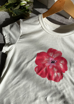 Remera m-corta morley poli estampada “Rose” - comprar online