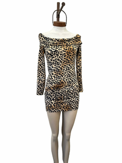 Vestido bote ANIMAL PRINT