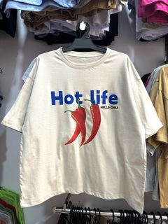 Remera overfit HOT LIFE - Edna Modas