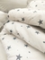 COMBO ALCOLCHADO REVERSIBLE BLANCO A ESTRELLAS GRIS CON PERLA + ALMOHADON COMBINADO - comprar online