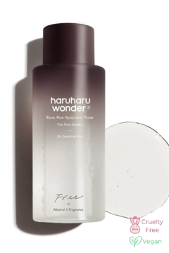 Haruharu WONDER - Tónico "Black Rice Hyaluronic Toner Fragrance Free" - 150ML