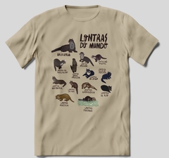 Camiseta Lontras do Mundo - Projeto Ariranhas - Natureza e Arte