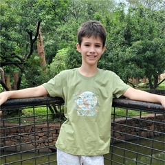 Kit camiseta infantil + livro - Projeto Ariranhas - loja online