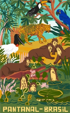 Camiseta Pantanal - Projeto Ariranhas - loja online