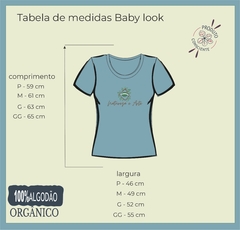 Baby look Carapau - Projeto Nossa Pesca - loja online
