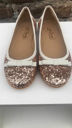 Ballerina Glitter Oro- cuero TALLE 36 a 40 - comprar online