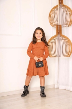 Vestido Infantil Isadora Terracota - comprar online